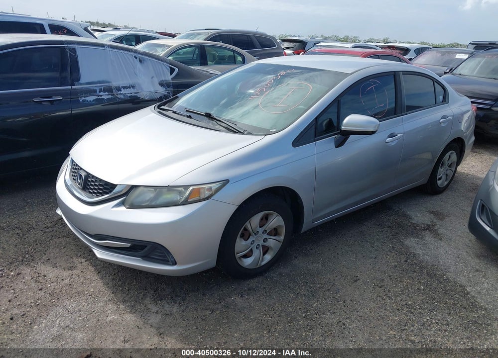 2015 HONDA CIVIC LX VIN: 19XFB2F50FE008134