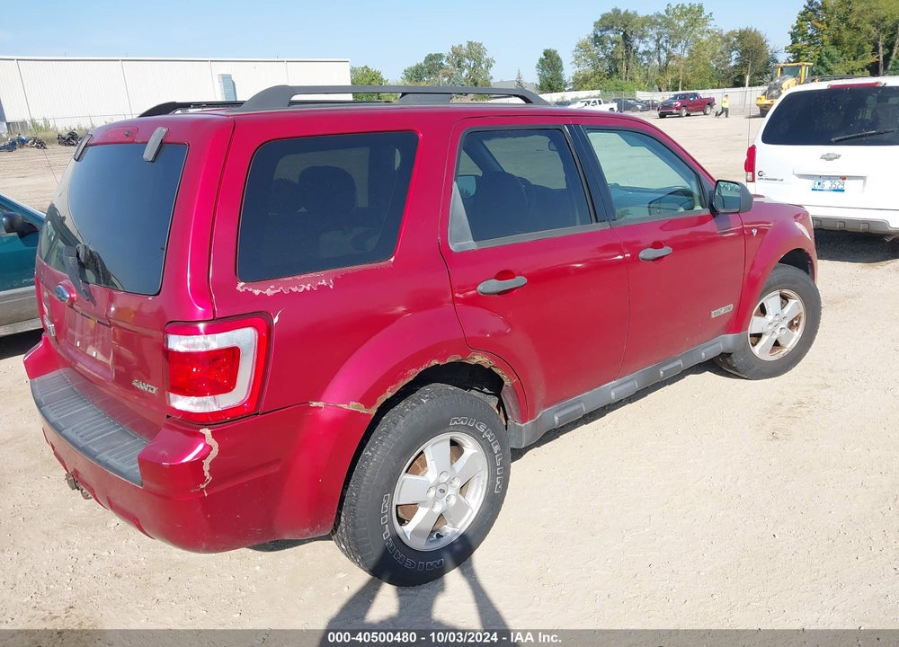 2008 FORD ESCAPE XLT VIN: 1FMCU93158KA16989