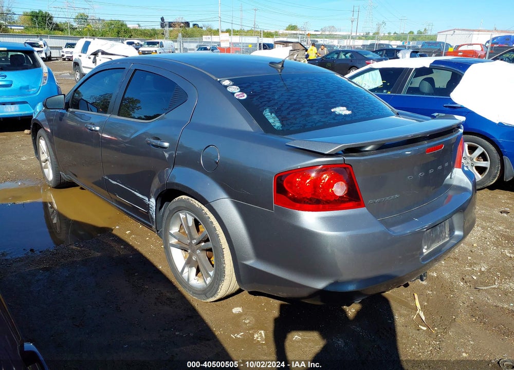 2013 DODGE AVENGER SE V6 VIN: 1C3CDZAG1DN552749