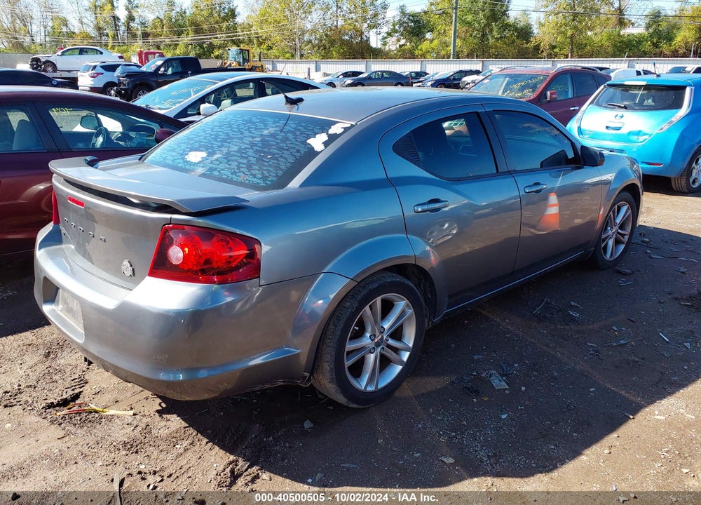 2013 DODGE AVENGER SE V6 VIN: 1C3CDZAG1DN552749