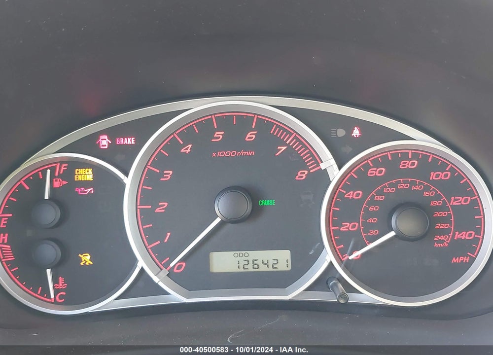 2008 SUBARU IMPREZA WRX VIN: JF1GE75638G516593
