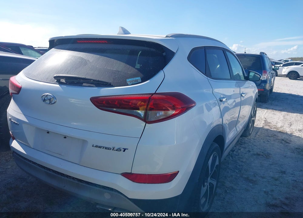 2017 HYUNDAI TUCSON LIMITED VIN: KM8J33A27HU321627