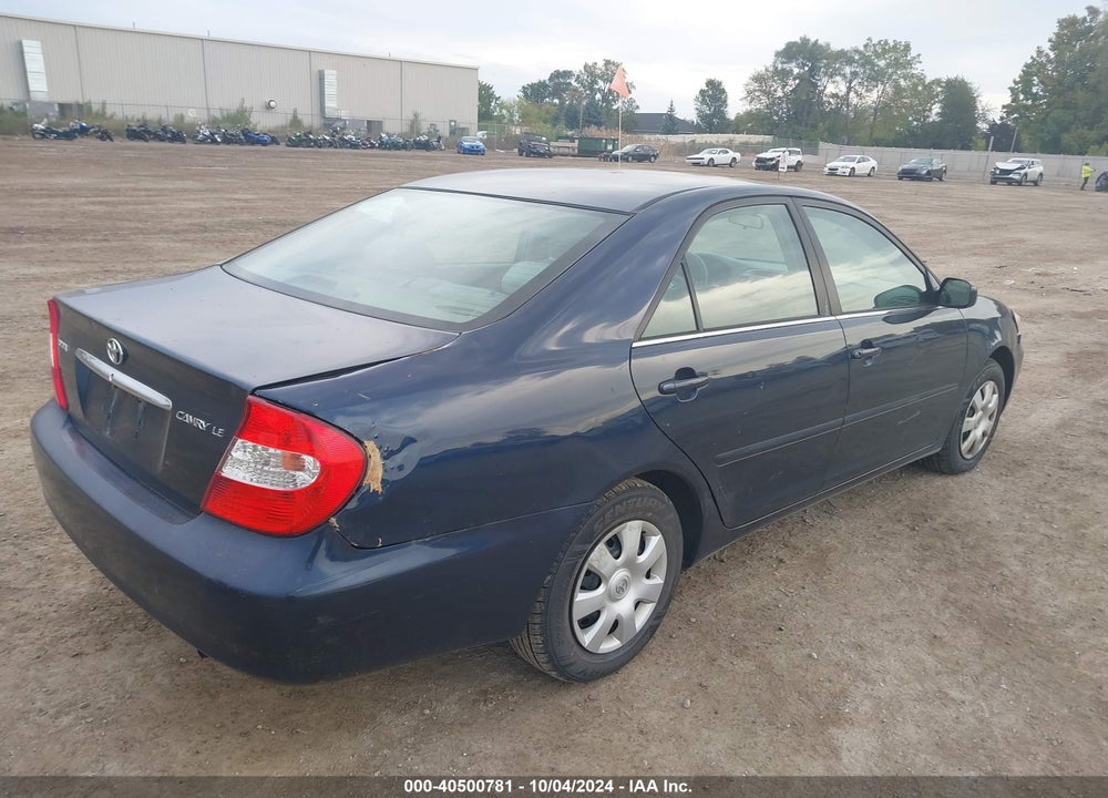 2004 TOYOTA CAMRY LE VIN: 4T1BE32K04U293211