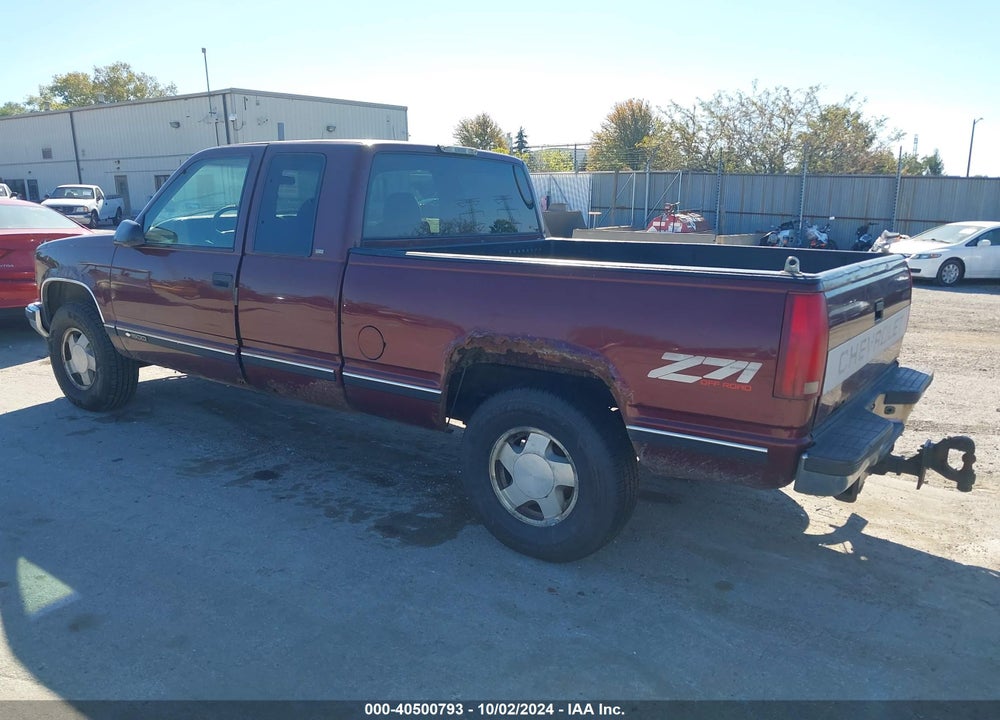 1997 CHEVROLET K1500 FLEETSIDE VIN: 2GCEK19R4V1207770