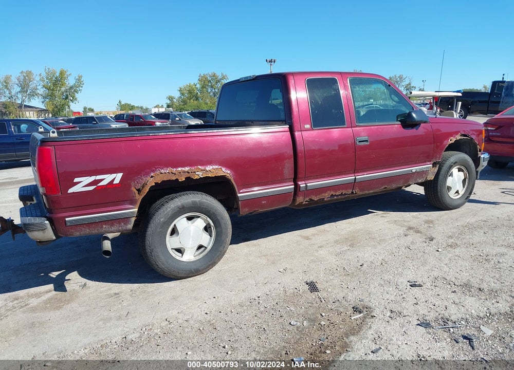 1997 CHEVROLET K1500 FLEETSIDE VIN: 2GCEK19R4V1207770