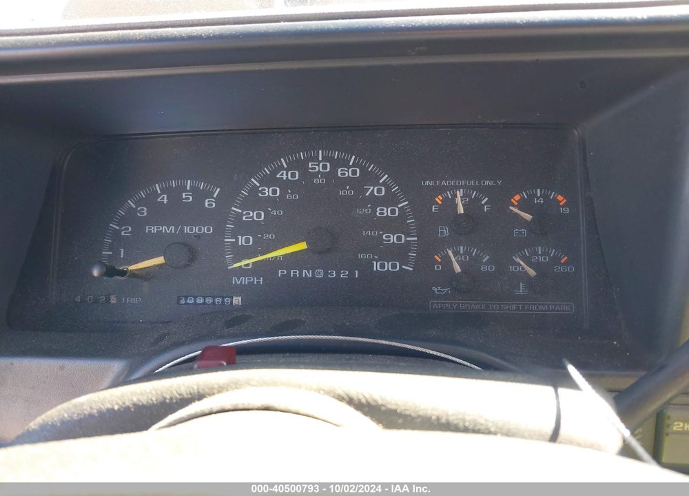 1997 CHEVROLET K1500 FLEETSIDE VIN: 2GCEK19R4V1207770