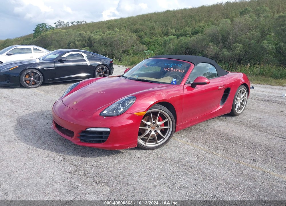 2014 PORSCHE BOXSTER S VIN: WP0CB2A81EK140643