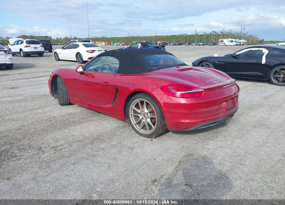 2014 PORSCHE BOXSTER S VIN: WP0CB2A81EK140643