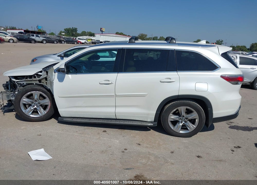 2016 TOYOTA HIGHLANDER LIMITED V6 VIN: 5TDYKRFH2GS183956