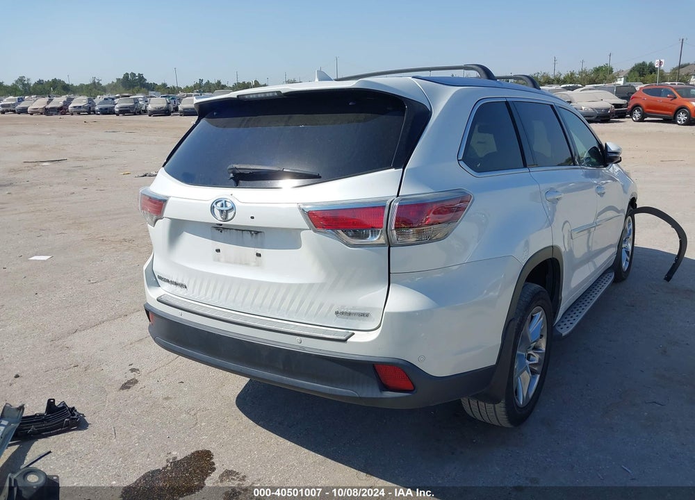 2016 TOYOTA HIGHLANDER LIMITED V6 VIN: 5TDYKRFH2GS183956