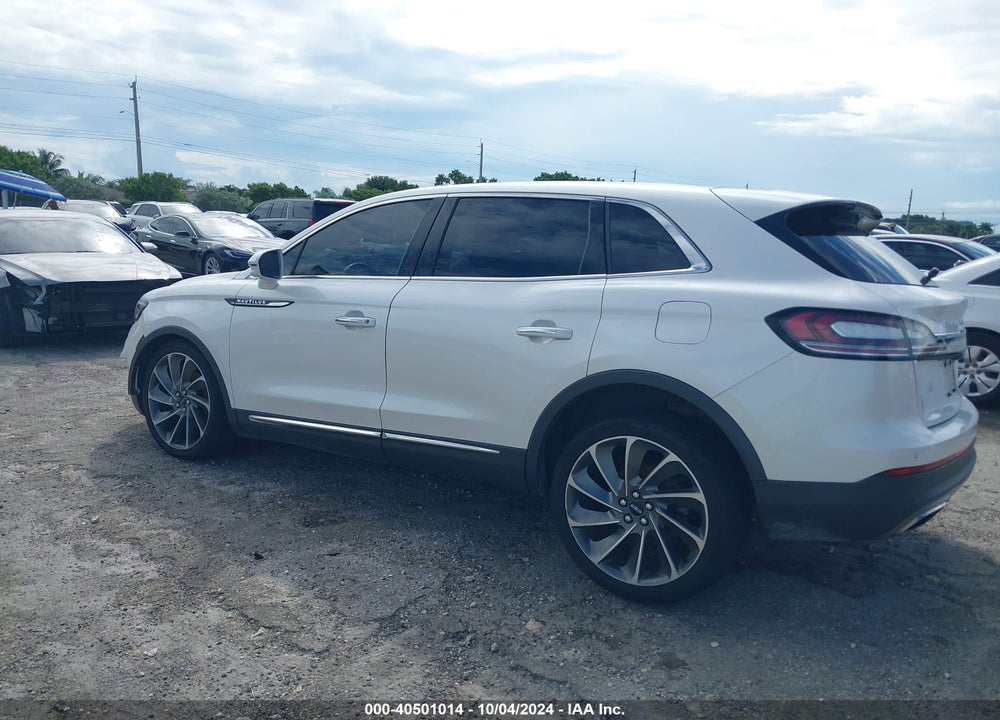 2019 LINCOLN NAUTILUS RESERVE VIN: 2LMPJ6L91KBL19823