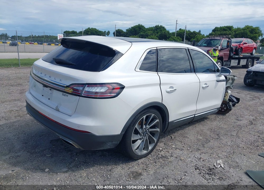 2019 LINCOLN NAUTILUS RESERVE VIN: 2LMPJ6L91KBL19823