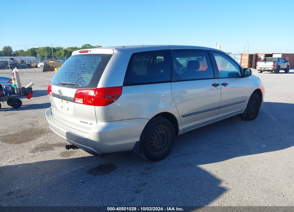 2004 TOYOTA SIENNA CE VIN: 5TDZA29C84S018424