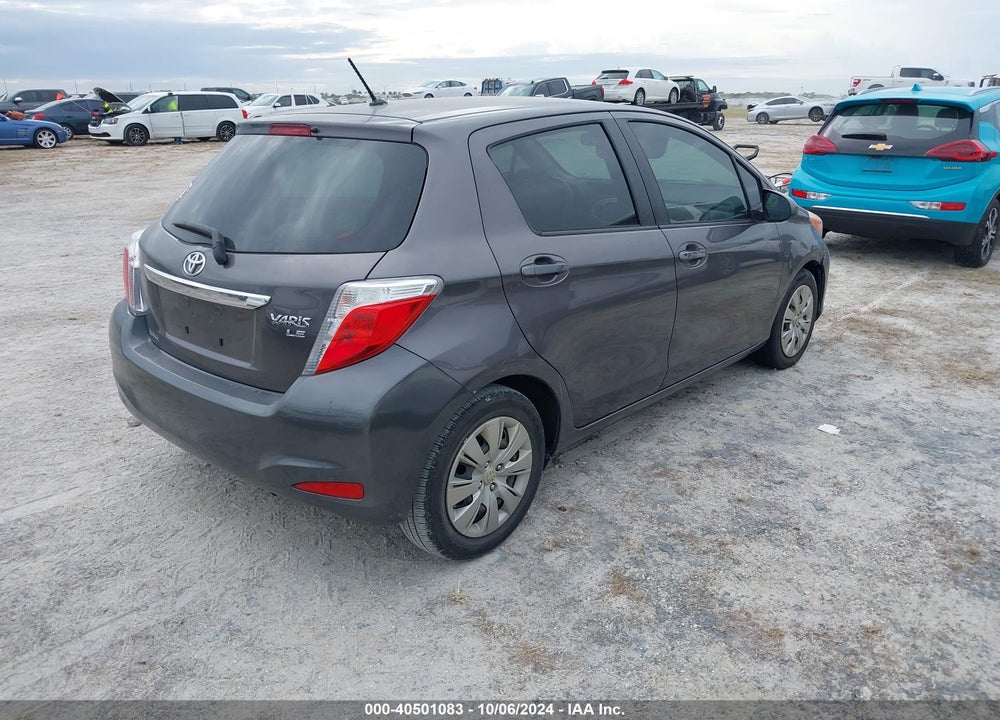 2014 TOYOTA YARIS LE (TMC/CBU PLANT) VIN: JTDKTUD32ED581626