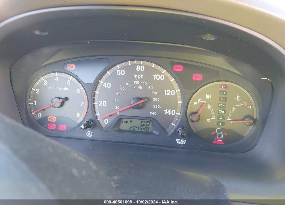 2001 HONDA ACCORD 3.0 EX VIN: 1HGCG22521A027890
