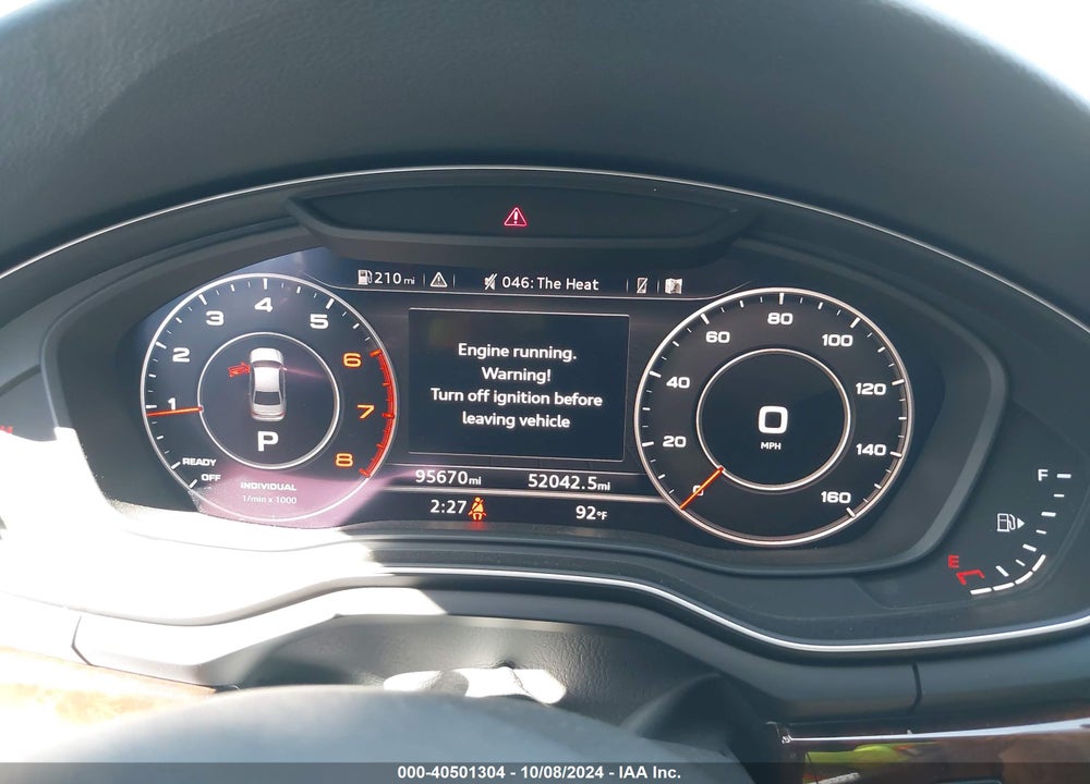 2017 AUDI A4 2.0T ULTRA PREMIUM VIN: WAULMAF47HN045059