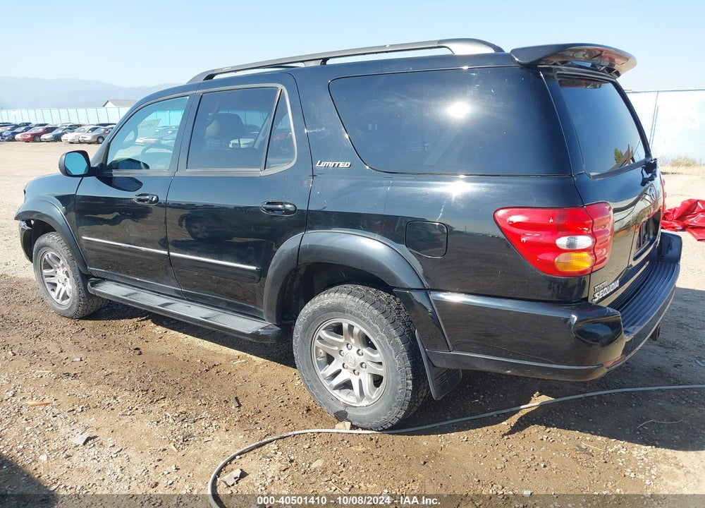 2003 TOYOTA SEQUOIA LIMITED V8 VIN: 5TDBT48A63S153343