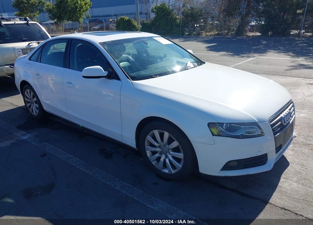 2010 AUDI A4 2.0T PREMIUM VIN: WAUFFAFL9AN021866