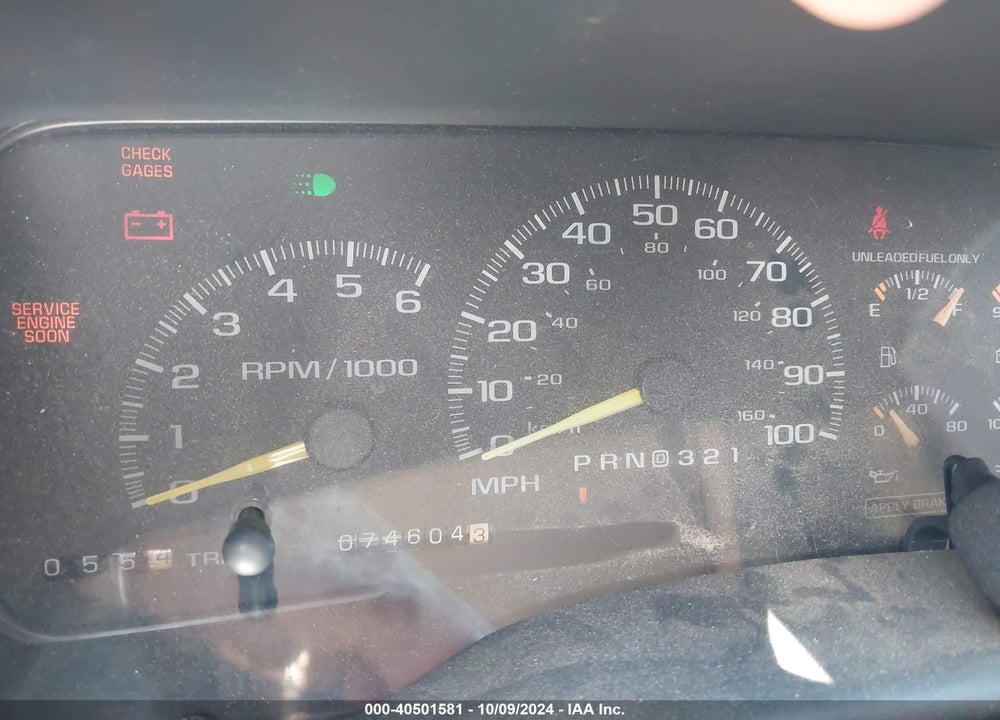 1997 GMC SIERRA 1500 SL WIDESIDE VIN: 2GTEC19R3V1566833
