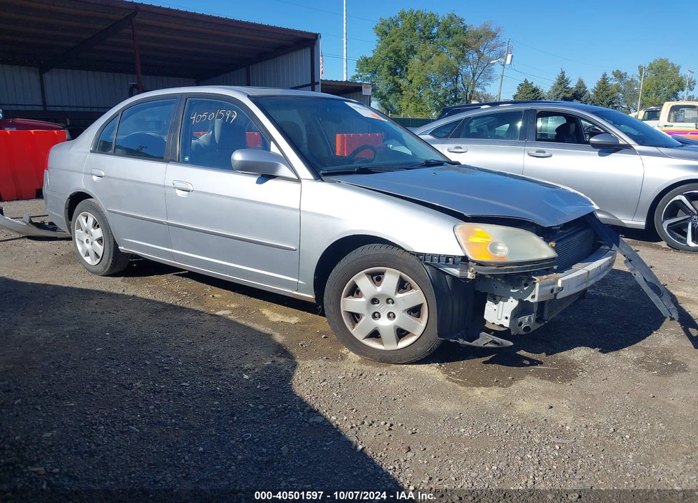 2001 HONDA CIVIC EX VIN: 1HGES26781L004749