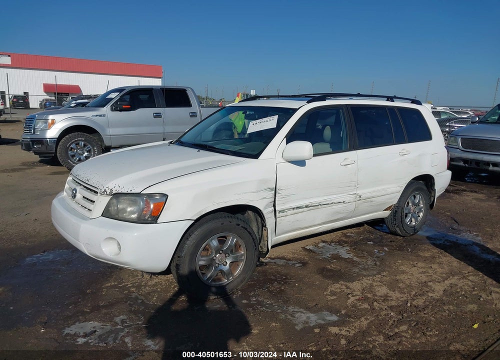 2007 TOYOTA HIGHLANDER V6 VIN: JTEGP21A170141517