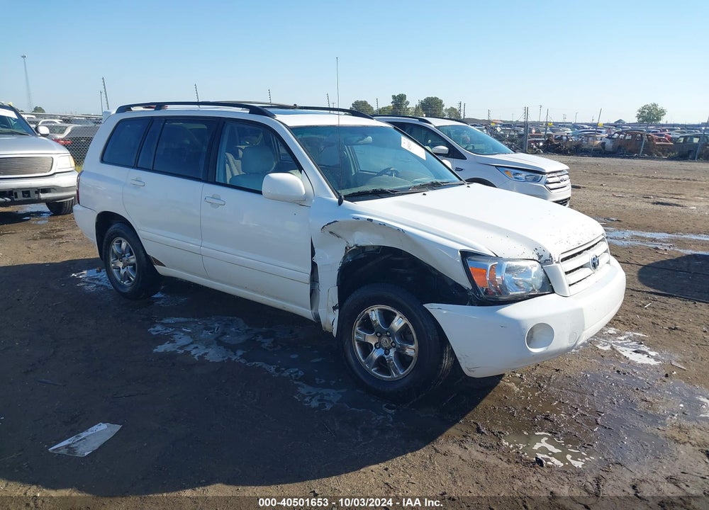 2007 TOYOTA HIGHLANDER V6 VIN: JTEGP21A170141517