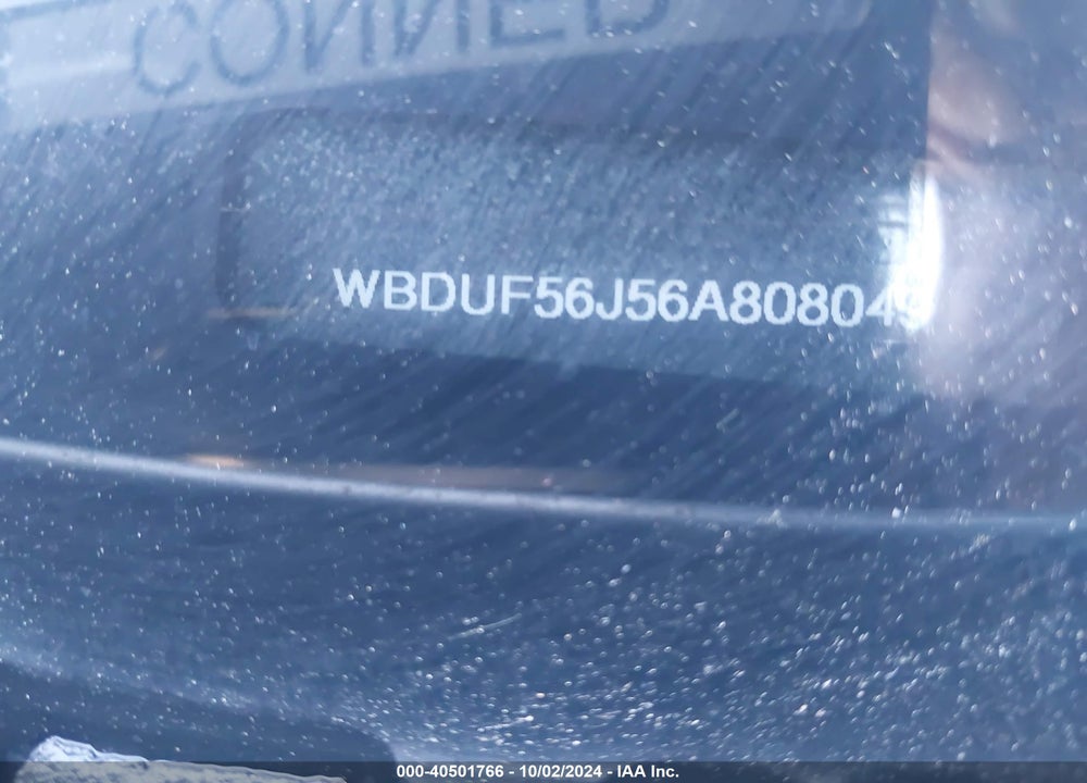 2006 MERCEDES-BENZ E 350 VIN: WDBUF56J56A808049
