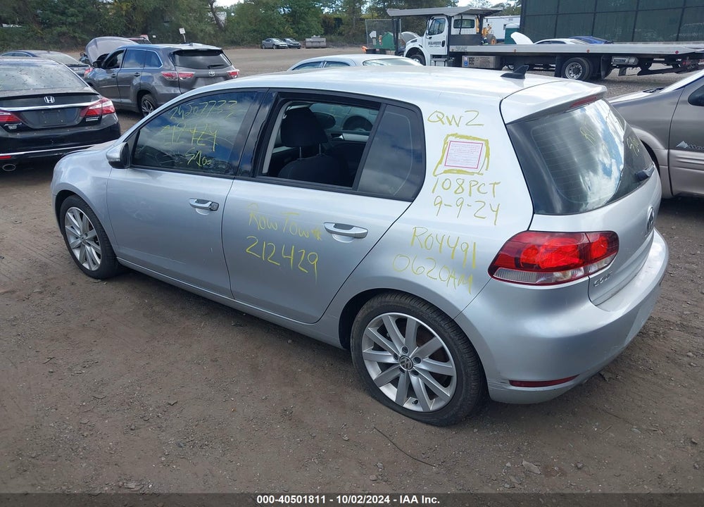 2011 VOLKSWAGEN GOLF TDI 4-DOOR VIN: WVWDM7AJ2BW168437