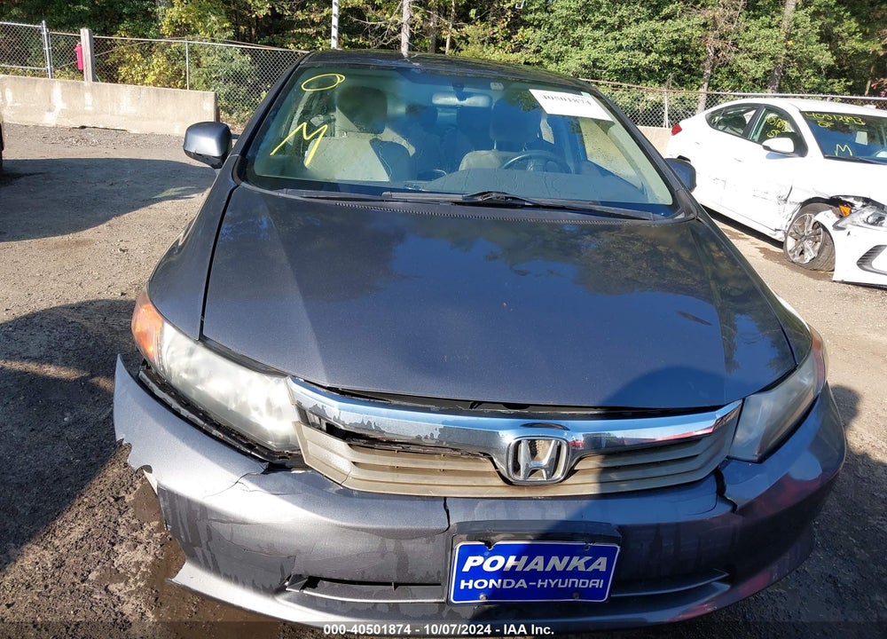 2012 HONDA CIVIC LX VIN: 19XFB2F54CE373069