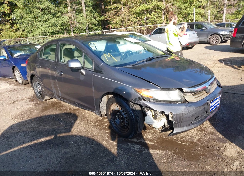 2012 HONDA CIVIC LX VIN: 19XFB2F54CE373069