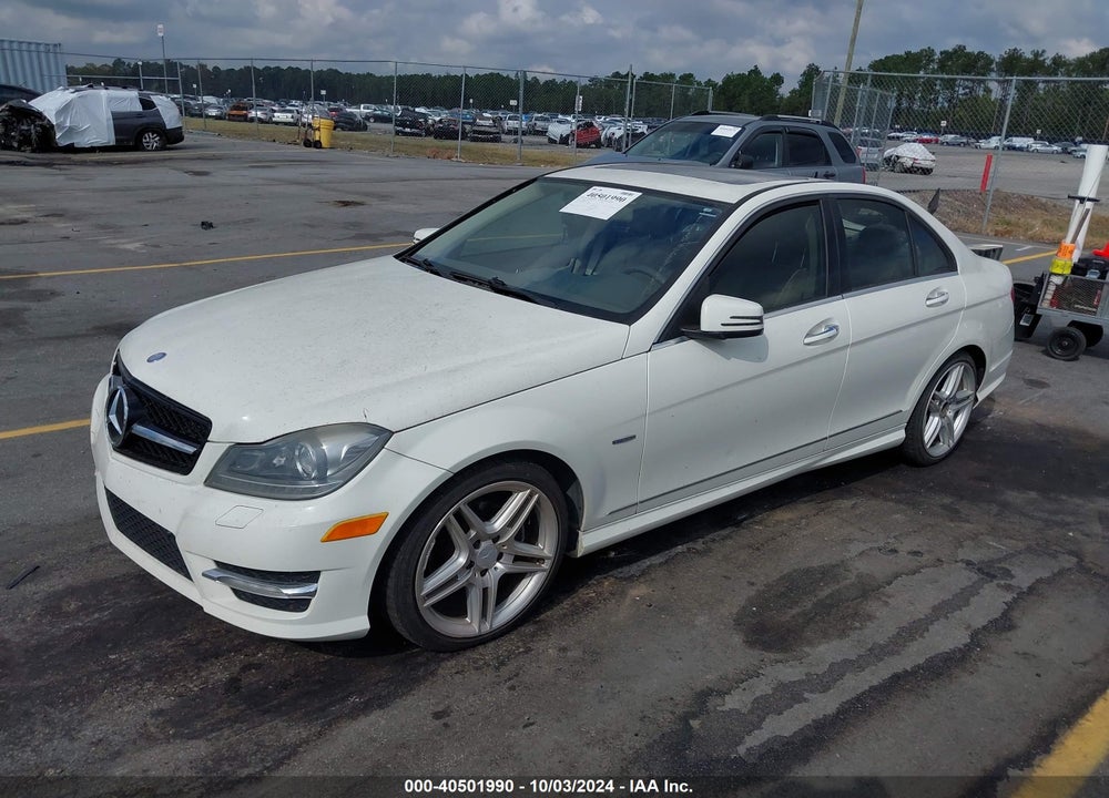 2012 MERCEDES-BENZ C 250 VIN: WDDGF4HB1CA605966