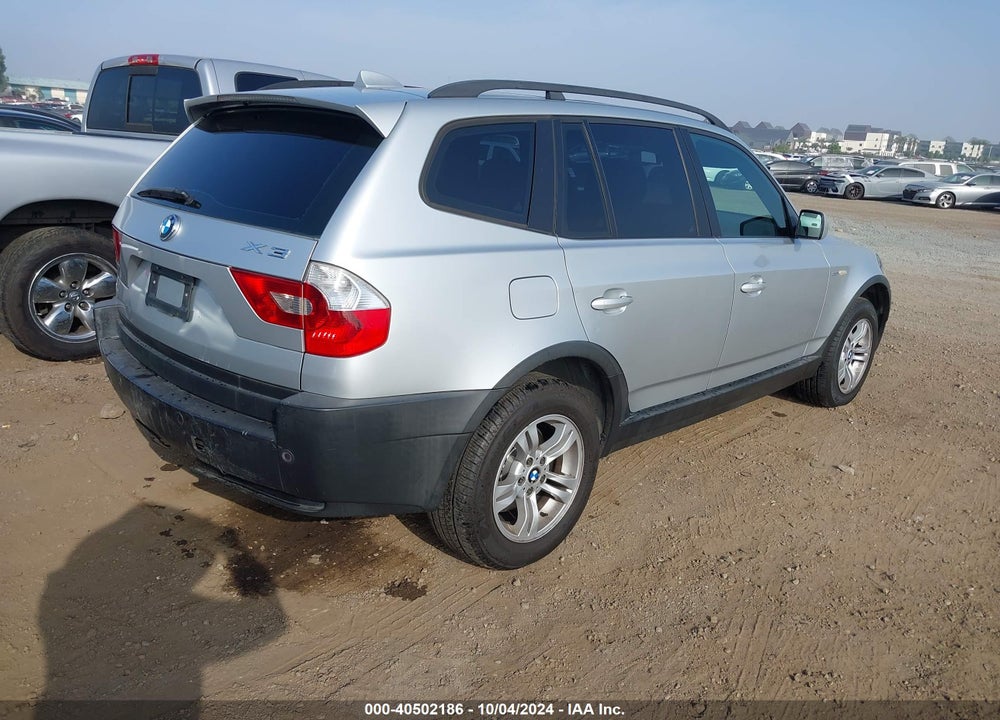 2005 BMW X3 3.0I VIN: WBXPA93415WD08237