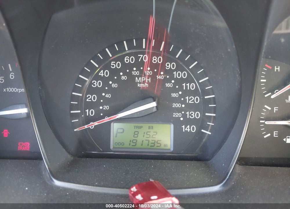 2008 KIA SPECTRA EX VIN: KNAFE122885508860