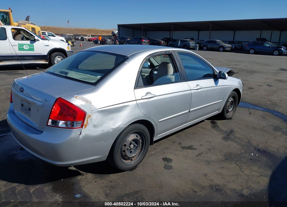 2008 KIA SPECTRA EX VIN: KNAFE122885508860