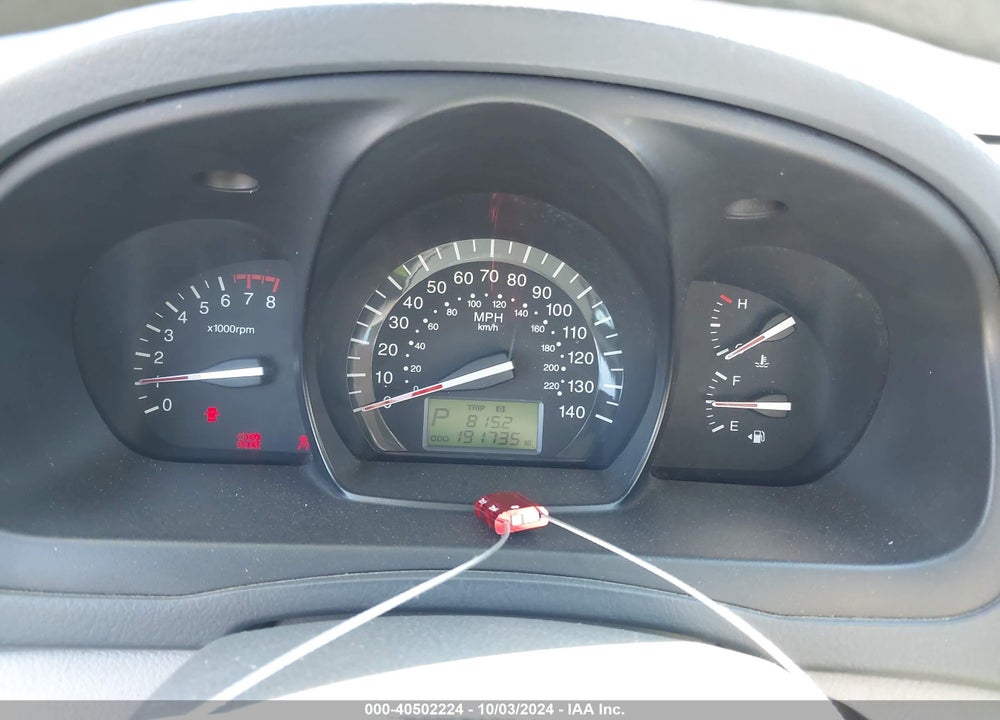 2008 KIA SPECTRA EX VIN: KNAFE122885508860