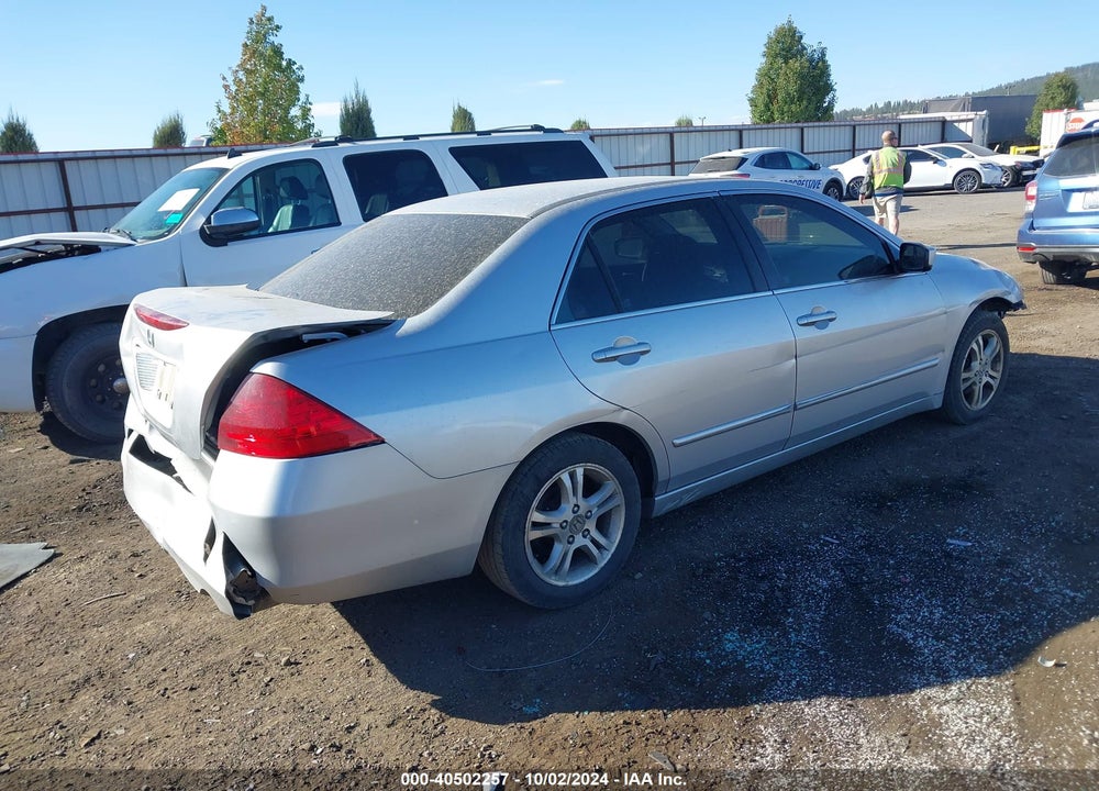 2007 HONDA ACCORD 2.4 EX VIN: 1HGCM56747A092545