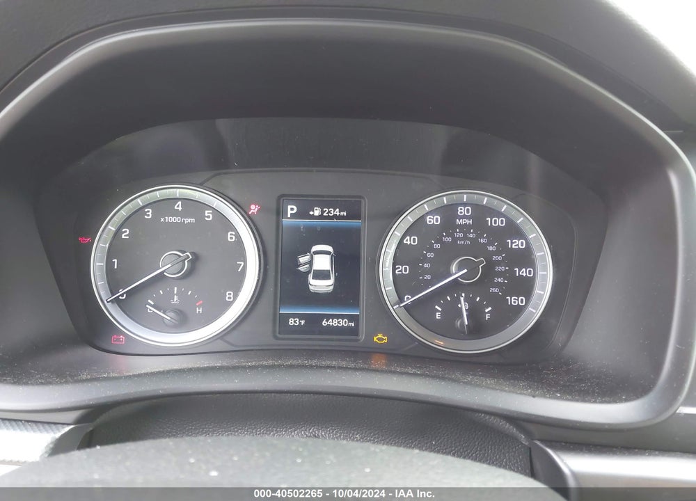 2019 HYUNDAI SONATA SEL VIN: 5NPE34AFXKH792784