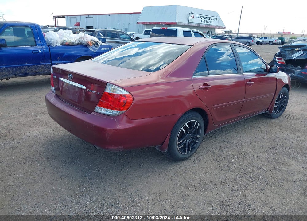 2005 TOYOTA CAMRY LE VIN: 4T1BE32K35U097605
