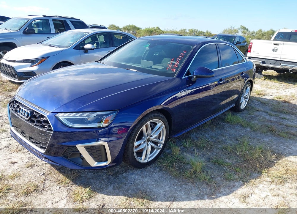 2022 AUDI A4 PRESTIGE 45 TFSI S LINE QUATTRO S TRONIC VIN: WAUFAAF49NN013215