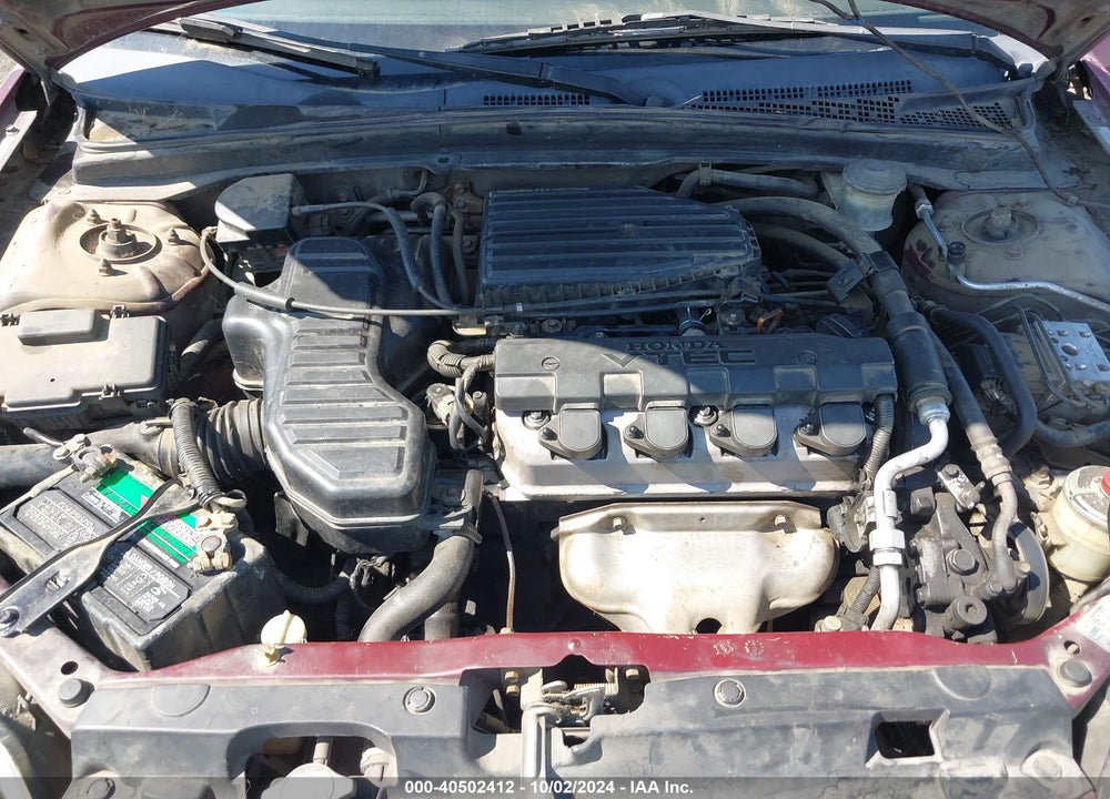 2002 HONDA CIVIC EX VIN: 2HGES26752H521800
