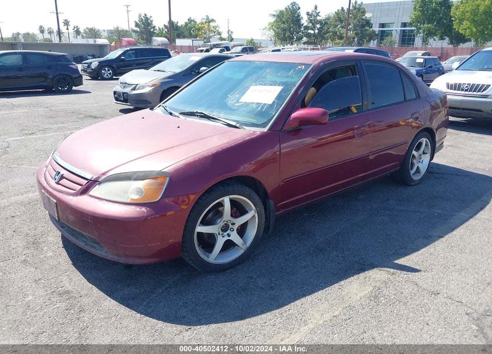 2002 HONDA CIVIC EX VIN: 2HGES26752H521800