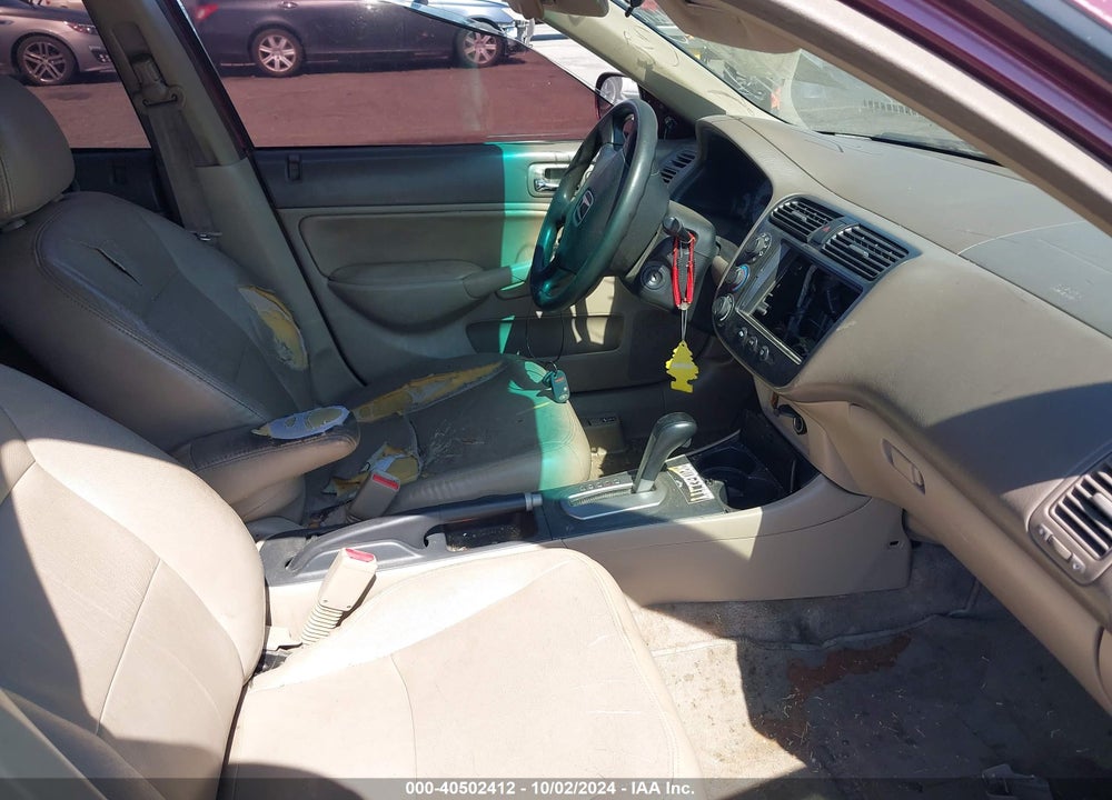 2002 HONDA CIVIC EX VIN: 2HGES26752H521800