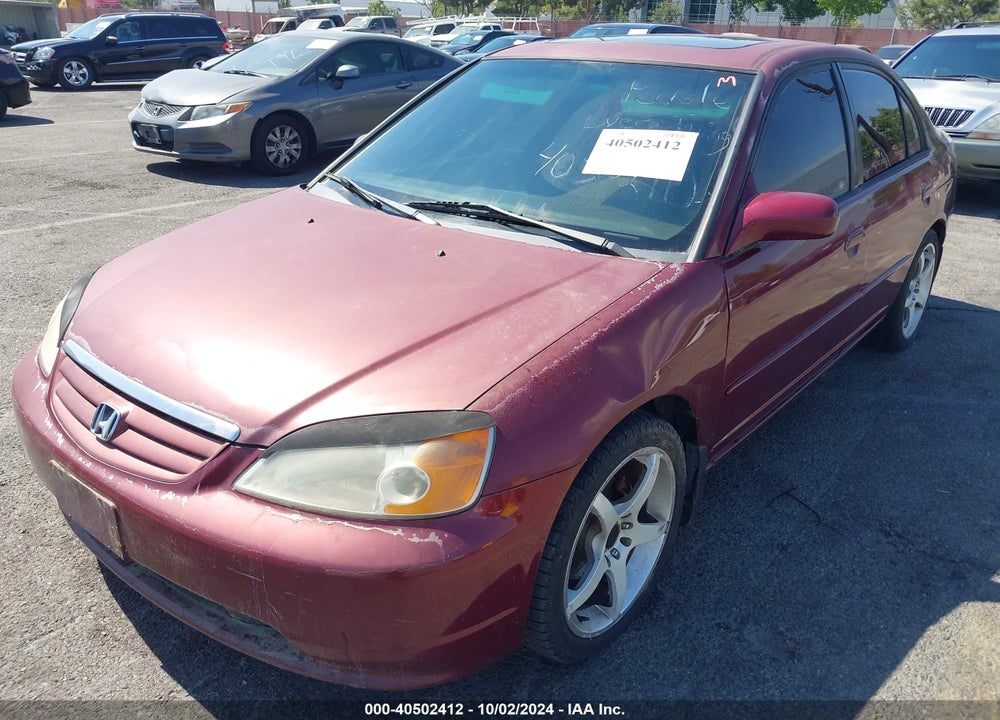 2002 HONDA CIVIC EX VIN: 2HGES26752H521800