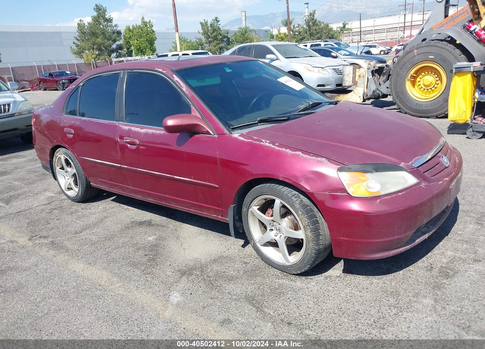 2002 HONDA CIVIC EX VIN: 2HGES26752H521800