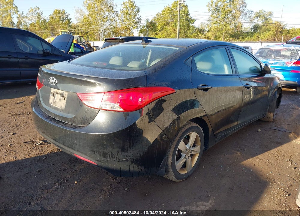 2013 HYUNDAI ELANTRA GLS VIN: 5NPDH4AE7DH398716