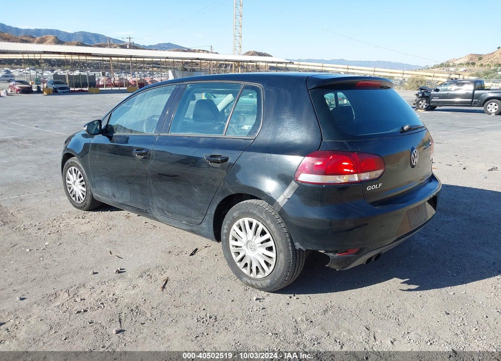2011 VOLKSWAGEN GOLF 2.5L 4-DOOR VIN: WVWDB7AJ4BW150639