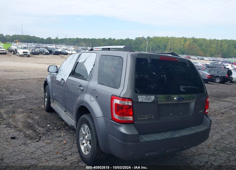 2008 FORD ESCAPE LIMITED VIN: 1FMCU94168KC33398