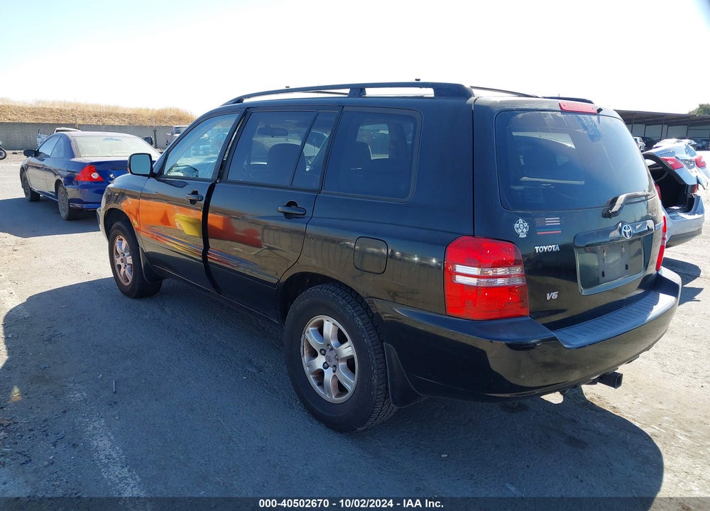 2003 TOYOTA HIGHLANDER V6 VIN: JTEGF21A330099994