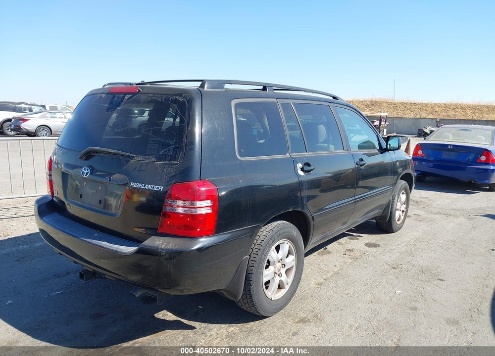 2003 TOYOTA HIGHLANDER V6 VIN: JTEGF21A330099994