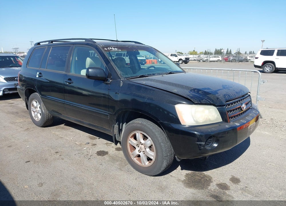 2003 TOYOTA HIGHLANDER V6 VIN: JTEGF21A330099994